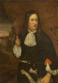 William Hulton (1625–1694), with Grooms and Dogs by Unknown Artist