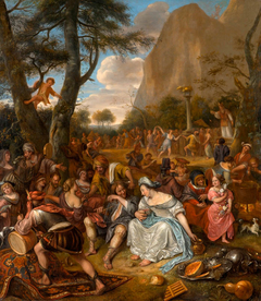 Worship of the Golden Calf by Jan Steen