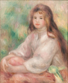 Young Girl in Pink (Petite fille en rose) by Auguste Renoir