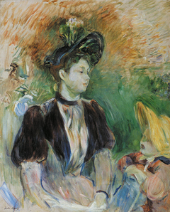 Young Woman and Child by Berthe Morisot