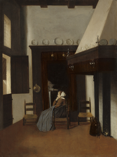 Young Woman in an Interior by Jacob Vrel