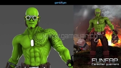 3D Funifap Warrior Game Character Modeling by GameYan Studio