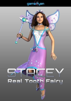 3D Stacey Real Tooth Fairy Cartoon Character Modelling - Gameyan Character Animation Studio by GameYan Studio