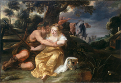 A Bucolic Couple (formerly Shepherd and Shepherdess) by Anonymous