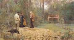 A bush burial by Frederick McCubbin