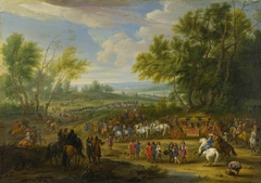 A Cavalcade by Adam Frans van der Meulen