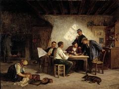 A Game of Piquet by Adolf von Becker