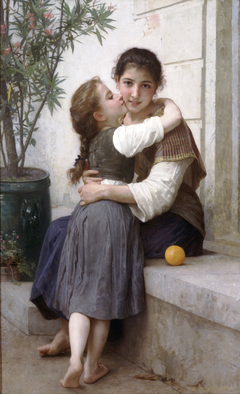 A Little Coaxing by William-Adolphe Bouguereau