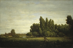 A Meadow Bordered by Trees by Théodore Rousseau