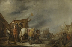 A Military Encampment by Benjamin Gerritsz Cuyp