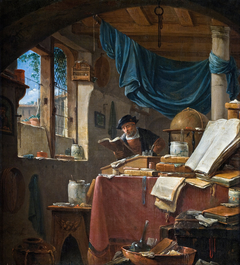 A scholar in his Study by Thomas Wijck