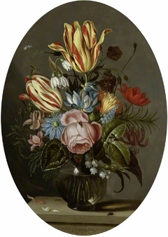 A vase of flowers by Ambrosius Bosschaert II