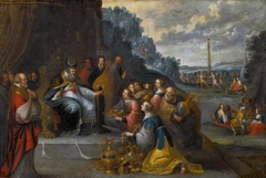 Aaron receiving gold from the Israelites by Frans Francken the Younger