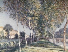 Allée de peupliers aux environs de Moret-sur-Loing by Alfred Sisley