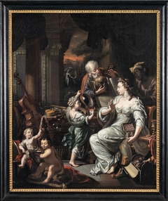 Allegorie op de vergankelijkheid van het aardse bestaan, by Hermannus Collenius