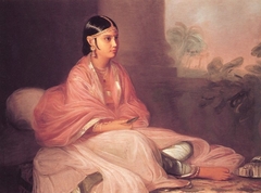 An Indian Lady, perhaps 'Jemdanee', Bibi of William Hickey by Thomas Hickey