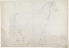 Anatomische studie van een paard, in profiel naar rechts by F.L. Heijl