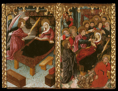 Annunciation of the Death; Dormition of the Virgin by Master of Riglos