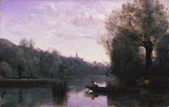 Banks of the Somme at Picquigny by Jean-Baptiste-Camille Corot