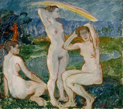 Bathing Women, sketch by Jalmari Ruokokoski