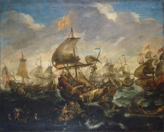 Battle of the Spanish and the Dutch Fleet on May 1573, at the Time of the Siege of Haarlem by Andries van Eertvelt