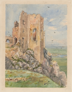 Beckov Castle Ruins by László Mednyánszky