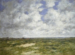 Berck, cloudy Landscape by Eugène Louis Boudin