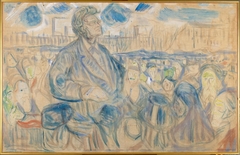 Bjørnstjerne Bjørnson Speaking to the People by Edvard Munch