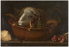 Bodegón con cabeza de carnero by Giovanni Benedetto Castiglione