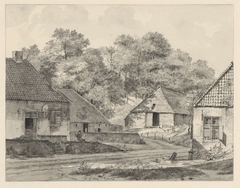 Boerderijen te Beek, boven Nijmegen by Hendrik Gerrit ten Cate