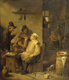 Bricklayer smoking a pipe by David Teniers the Younger