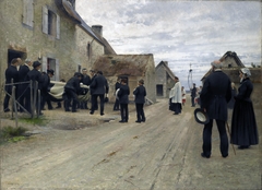 Burial of a Sailor in a Manche Village by August Hagborg