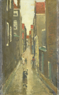 Buurtje in de Amsterdamse Jordaan by George Hendrik Breitner