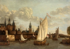 Capriccio View of Haarlem by Jacobus Storck