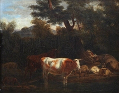 Cattle and Herdsman by Adriaen van de Velde