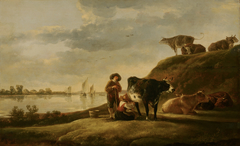 Cattle by a River by Aelbert Cuyp