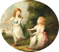 Charlotte Wheeler and her Sister Penelope Wheeler (later Mrs Charles Craven) by Anonymous