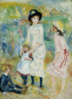 Children on the Seashore, Guernsey by Auguste Renoir