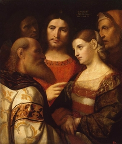 Christ and the Woman Taken in Adultery by Jacopo