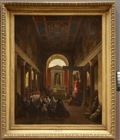 Church Interior (Sermon at Santa Bibiana) by François Marius Granet