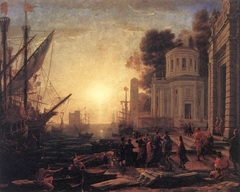 Cleopatra Disembarking at Tarsus by Claude Lorrain