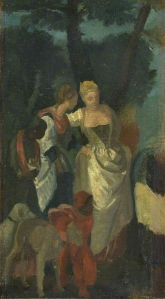 Copy after 'The Finding of Moses' by Veronese by Edgar Degas