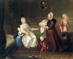 Countess Heydeck with her Children by Heinrich Carl Brandt