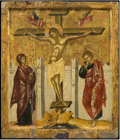 Crucifixion with the Virgin and Saint John the Evangelist by Unknown Artist