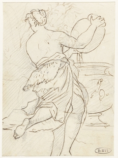 Dansende nimf of bacchante by Unknown Artist