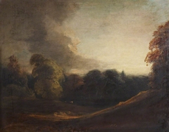 Dawn, East Bergholt, Suffolk by manner of John Constable