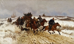 Departure on hunting. by Józef Chełmoński