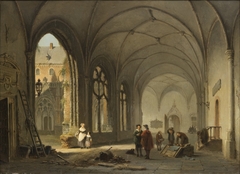 Der Klostergang des Utrechter Doms by Bartholomeus van Hove