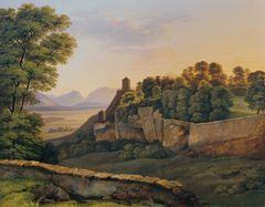 Der Mönchsberg bei Salzburg by Heinrich Reinhold