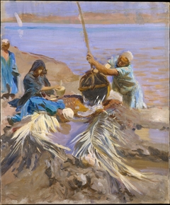 Egyptians Raising Water from the Nile by John Singer Sargent